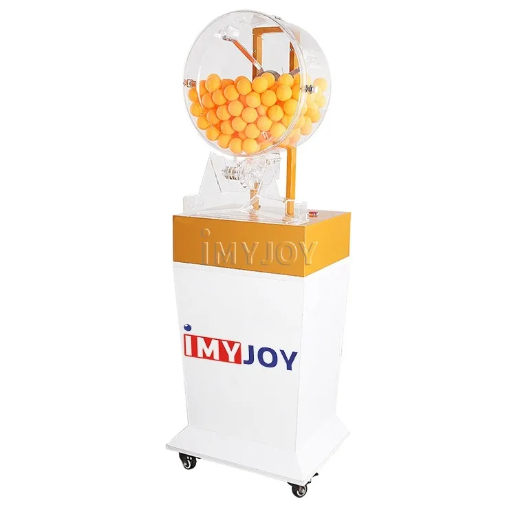 Fully transparent cylinder stirring two-color 4cm diameter ball lotto bingo machine